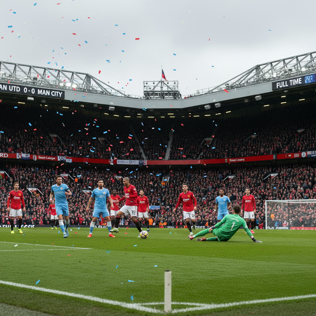 مان يونايتد ومان سيتي في الدوري الإنجليزي الممتاز: مباراة دراماتيكية انتهت بالتعادل السلبي 0-0